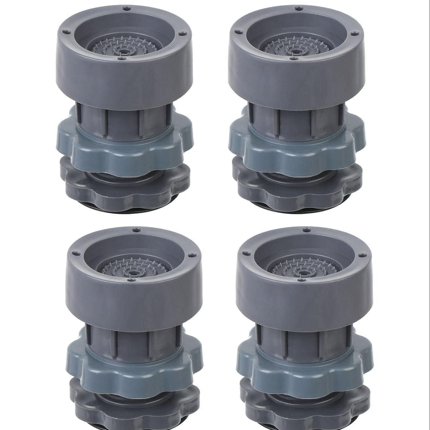 Washing Machine Vibration Pads, Floor Trays, Refrigerator Stand (4 Pcs Set)