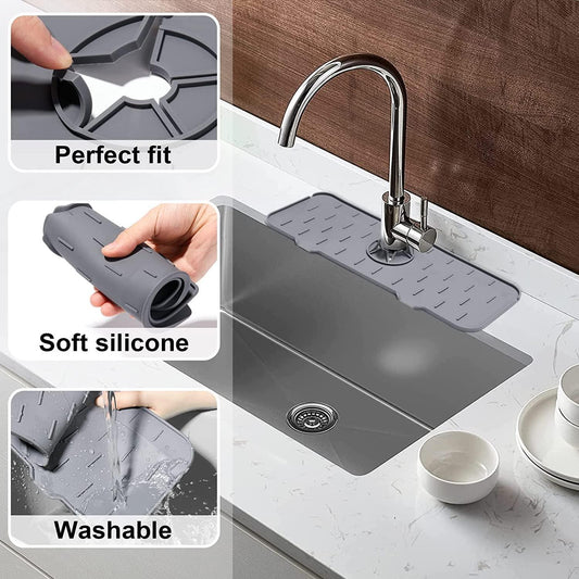 Silicone Sink Faucet Mat ( Pack of 2 )